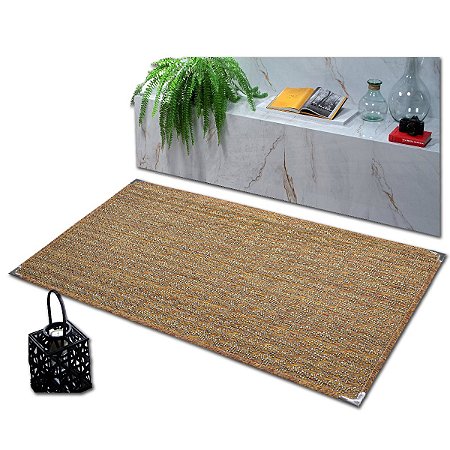 Tapete Sisal Sala Quarto Escritório Terracota S-576 Antiderrapante