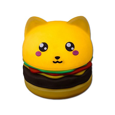 Luminária Abajur de mesa Grande Hamburgatinho Kawaii Burguer