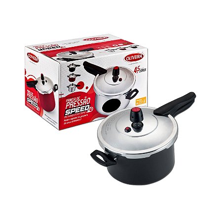 Panela De Pressão 4,5L Speed Alumínio Oliveira