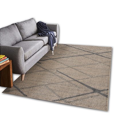 Tapete Classic Top Sala Quarto Esc. 2,00x2,50 Antiderrapante Rhodes Creme