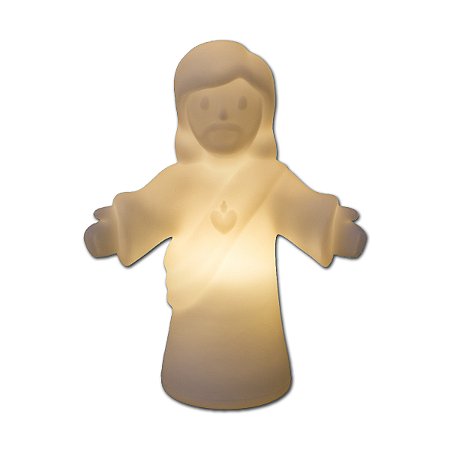 Luminária de Mesa Jesus Cristo Abajur Grande