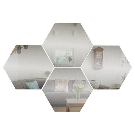 Espelho deCorativo 22x26 4 Peças