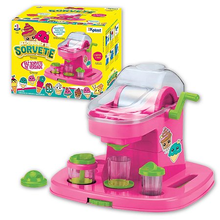 Máquina de Sorvete Brinquedo Fábrica Infantil Sorvete Real