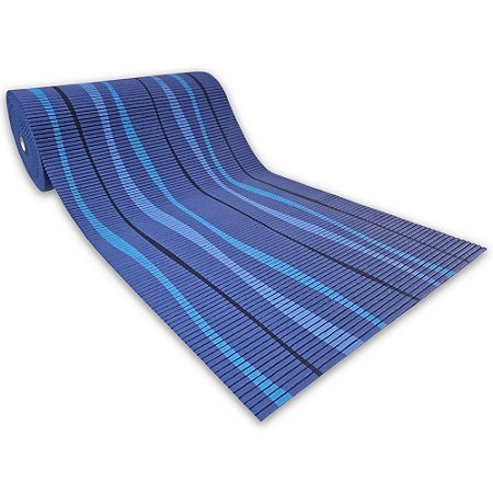 Tapete Passadeira Emborrachada Antiderrapante 65cm Ondas