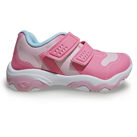 Tênis Menina Infantil Com Moto Kidy Play Respitec 2 fechos