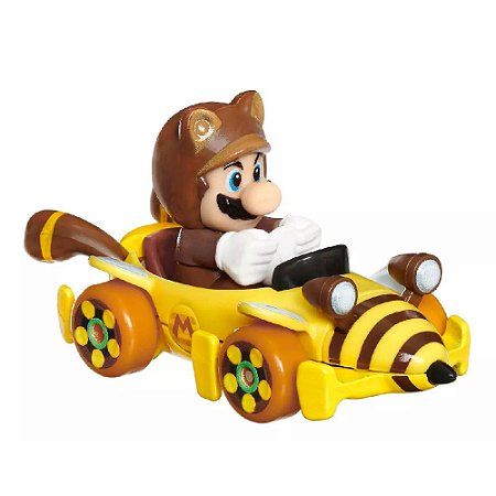 Carrinho Mario Kart Hot Wheels 1:64 Original - Mattel Gbg25 Mario Bumble V