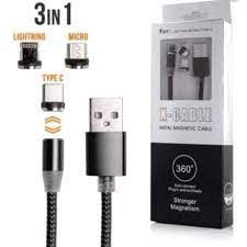 Cabo Magnético 3 in 1 X-Cable 360