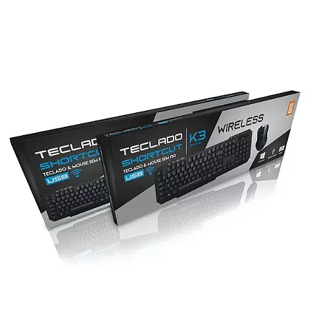 Teclado e Mouse Sem Fio USB MBTech MB54079