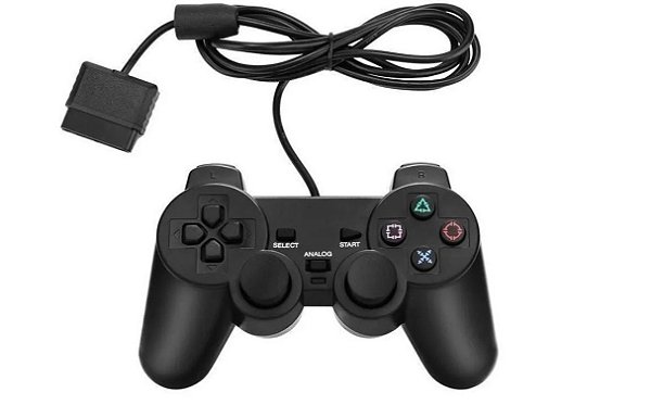CONTROLE PARA PS2 DUALSHOCK COM FIO