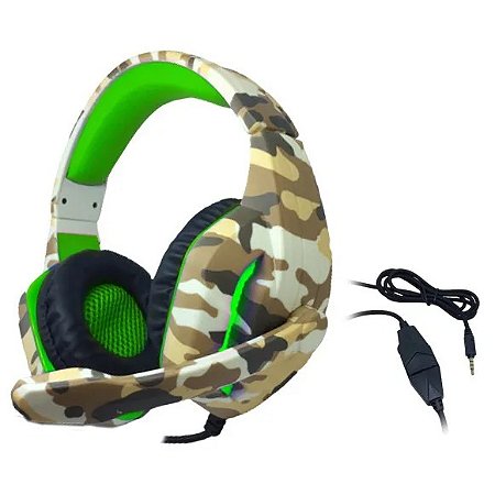 Headset Gamer Tecdrive PX-5 Deserto LED
