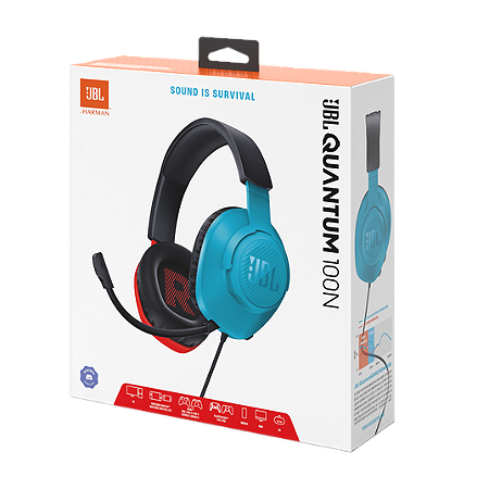 Headset Gamer Com Fio Quantum 100N Com Mic - Azul