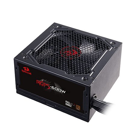 FONTE GAMER REDRAGON 600 WATTS 80 PLUS BRONZE