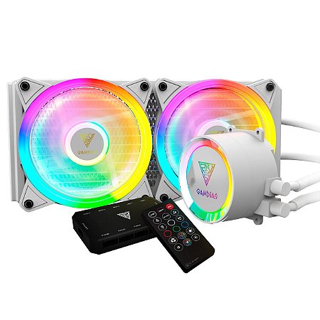Water Cooler 240mm RGB Gamdias Chione Branco