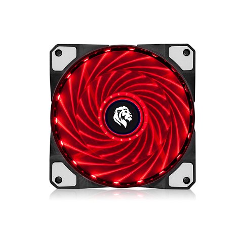 FAN COOLER 12X12CM VERMELHO - FC1300