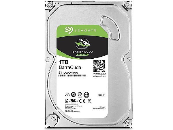 HD Seagate 1TB BarraCuda 3.5' SATA
