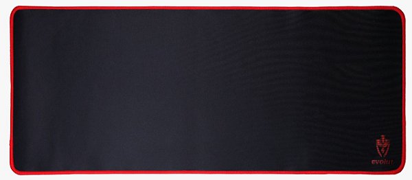 MOUSEPAD GAMER PRETO COM VERMELHO GRANDE (RETANGULAR 700*300*3MM) EG402BK