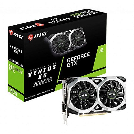 Placa de Vídeo MSI NVIDIA GeForce GTX 1650 Ventus 4GB GDDR6