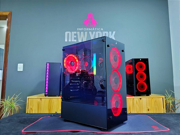PC Gamer Ryzen 5 5600g Vermelho + 16Gb Ram DDR4 3200Mhz