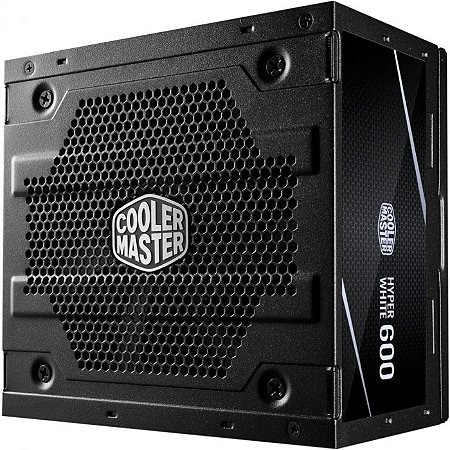 FONTE COOLER MASTER HYPER WHITE FR 600W 80 PLUS WHITE