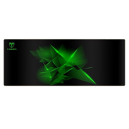 Mousepad T-Dagger Geometry L Preto e Verde Estendido 780x300