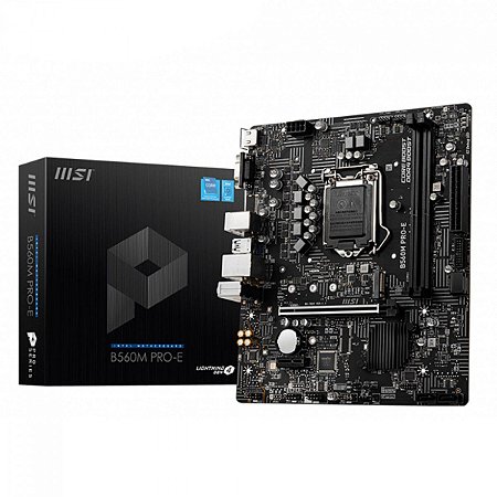 Placa Mãe MSI B560M PRO-E Intel LGA 1200 M-ATX DDR4