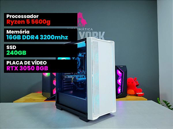 PC GAMER Ryzen 5 5600g + RTX 3050 8GB