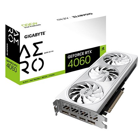 PLACA DE VIDEO GIGABYTE GEFORCE RTX 4060 AERO OC 8GB GDDR6