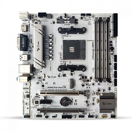 Placa Mãe branca Duex B550ZG M2