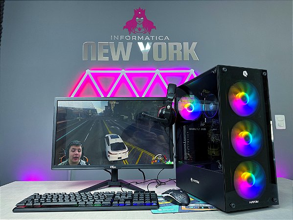 Pc gamer completo com Ryzen 5 5600g + Monitor 21" + Kit periféricos