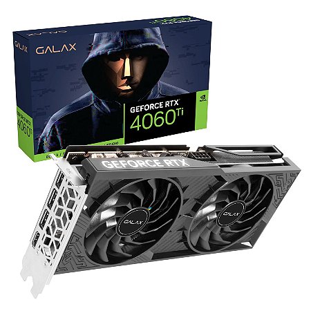 Placa De Vídeo Galax NVIDIA GeForce RTX 4060 Ti 1-Click OC 8GB GDDR6X