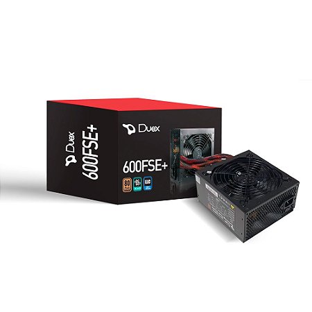 FONTE DE ALIMENTACAO DUEX DX 600FSE+ 600W 80 Plus