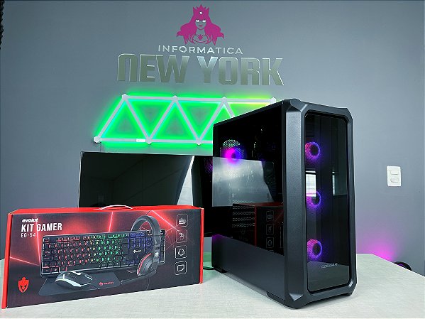 KIT COMPLETO PC GAMER INTEL CORE I5 11º Geração + Monitor + Periféricos