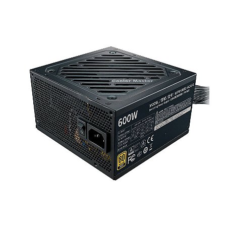 Fonte ATX 600W G600 com Cabo de Forca PFC Ativo 80 Plus Gold
