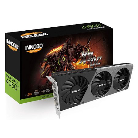 RTX4060TI 8GB TRIPLE FAN OC GD6 128 BITS INNO3D