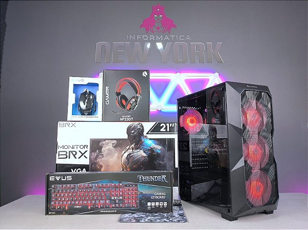 Pc gamer completo Ryzen 5 5600 + RTX 4060 8gb