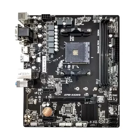 PLACA MÃE PCWARE A520, AMD AM4, MATX, DDR4, M.2 - APM-A520G