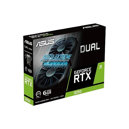 PLACA DE VIDEO ASUS DUAL GEFORCE RTX 3050 6GB GDDR6 96BITS