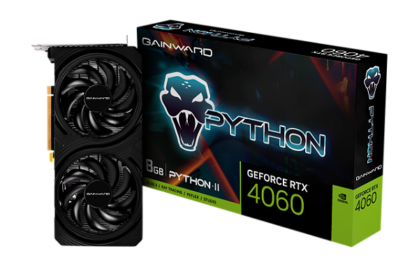 Placa de Video RTX 4060 8GB PYTHON II GDDRD6 GAINWARD