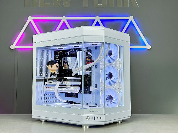 Pc gamer Ryzen 7 5700x + RTX 4060 8gb branca + M.2 1tb
