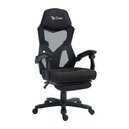 Cadeira Gamer Duex DX9960, Mesh, Altura Ajustável, Preta