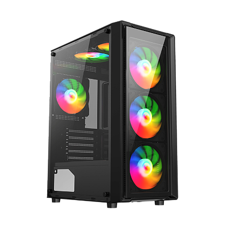 GABINETE LIKETEC SIGMA COM 3 FANS RAINBOW
