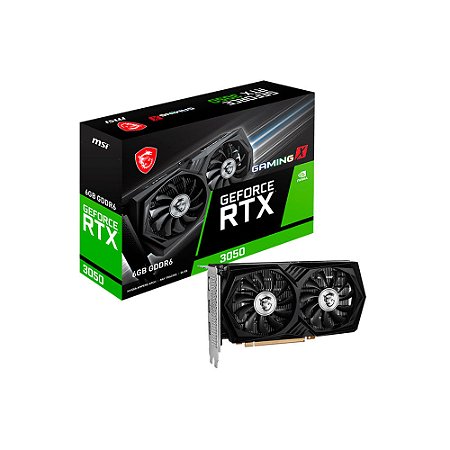Placa de Vídeo MSI RTX 3050 Gaming X, 6GB RAM, GDDR6, Preto