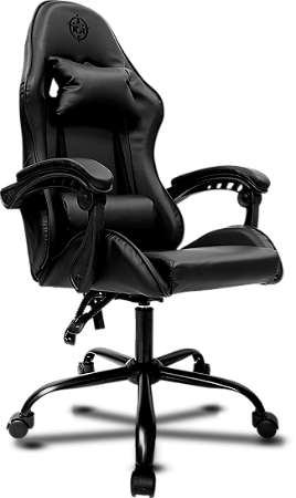 Cadeira Gamer TGT Heron, Espuma Moldada, Preta, TGT-HR-BL01
