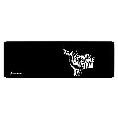 Mousepad Gamer Rise Mode Speed, Não Fume Ram, Estendido (900x300mm)