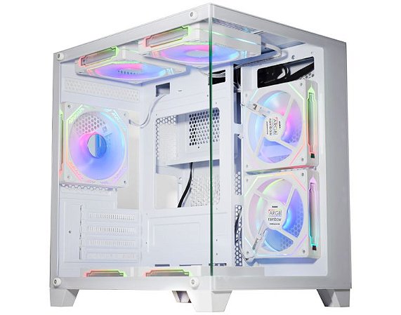 Gabinete Gamer Aquario K-Mex CG-W305 Micro Branco - Sem Fans