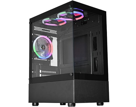 GABINETE GAMER AQUARIO MEDUSA MICRO ATX CG-01TW