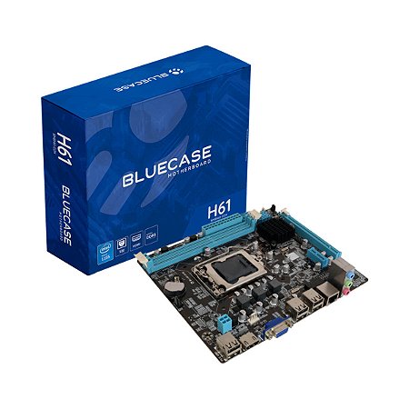Placa Mãe Bluecase H61 Chipset Intel H61 2ª 3ª Ddr3 Lga 1155