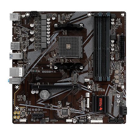 Placa Mae B550M K, DDR4, Socket AMD AM4, M-ATX, Chipset AMD B550, B550M-K-1P