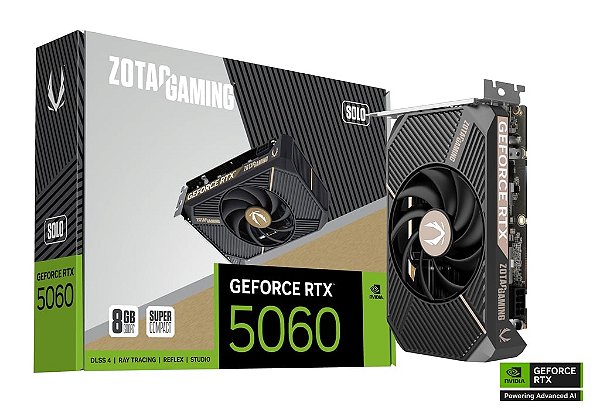 PLACA DE VIDEO GEFORCE RTX 5060 8GB GDDR7 - ZOTAC SOLO