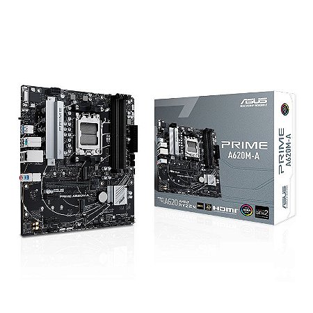 Placa Mae Asus Prime A620M-A, DDR5, Socket AMD AM5, M-ATX, Chipset AMD A620, PRIME-A620M-A